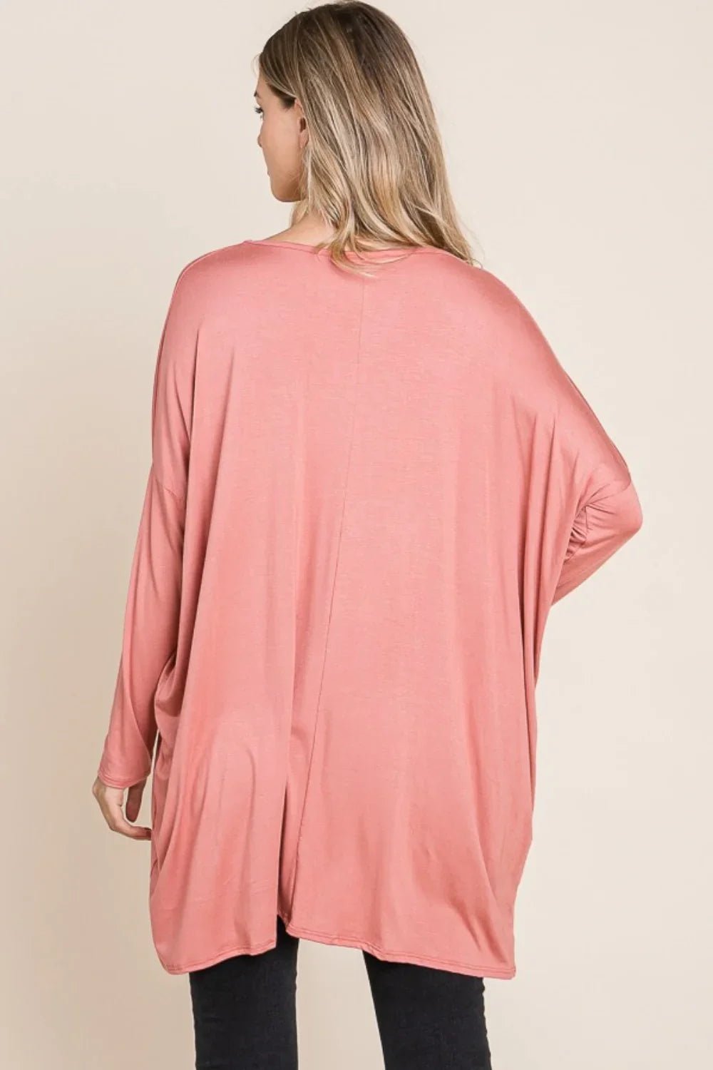 Brick Oversized Long Sleeve Top